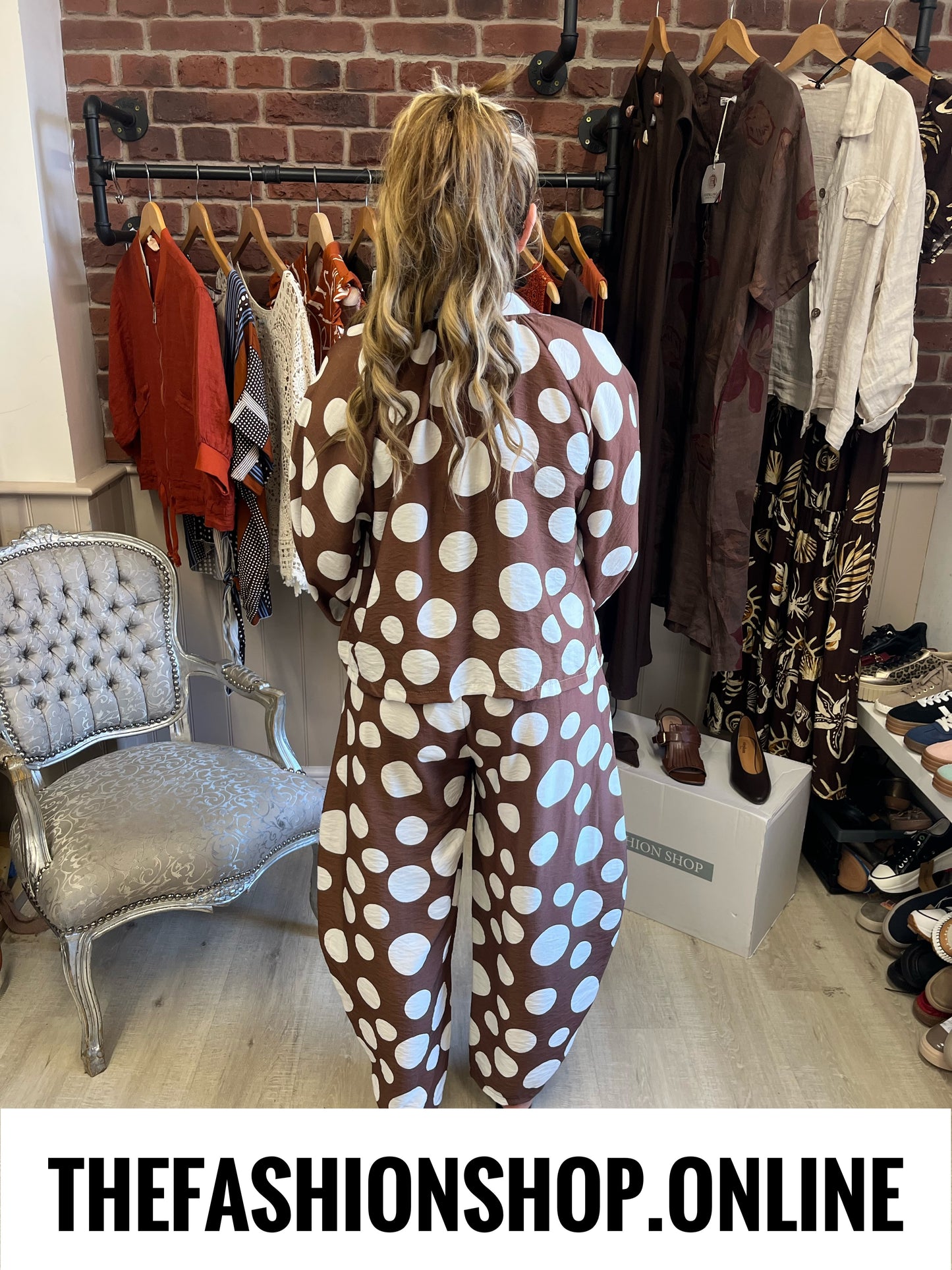 Francesca brown spot jacket 8-16