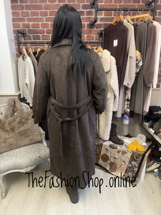 Premium Trench Coat In Chocolate Brown sizes 8,10,12,14,16