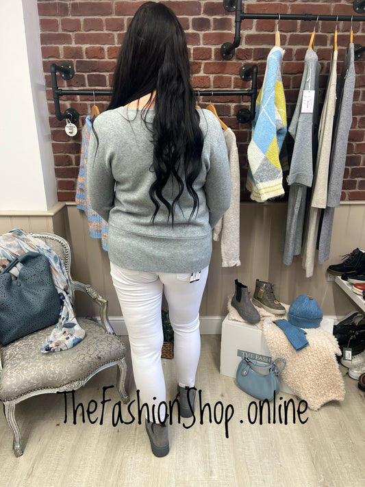 Willow grey soft jumper 10-16