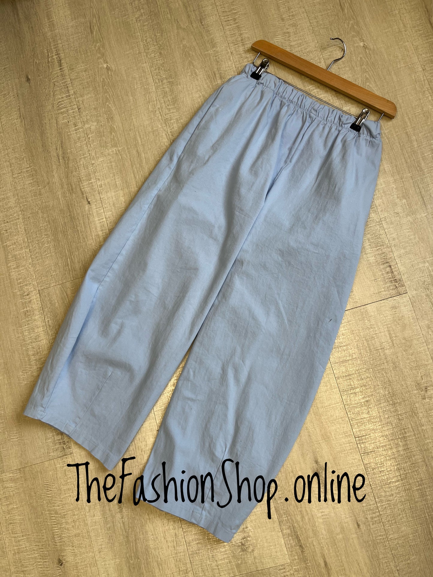 Bethany light blue balloon trousers 10-16