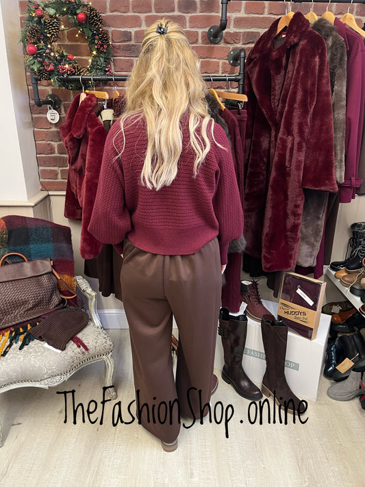 Colette wine jumper 8-14