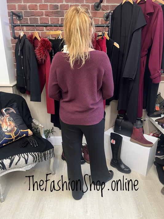 Amy merlot soft jumper 8-16