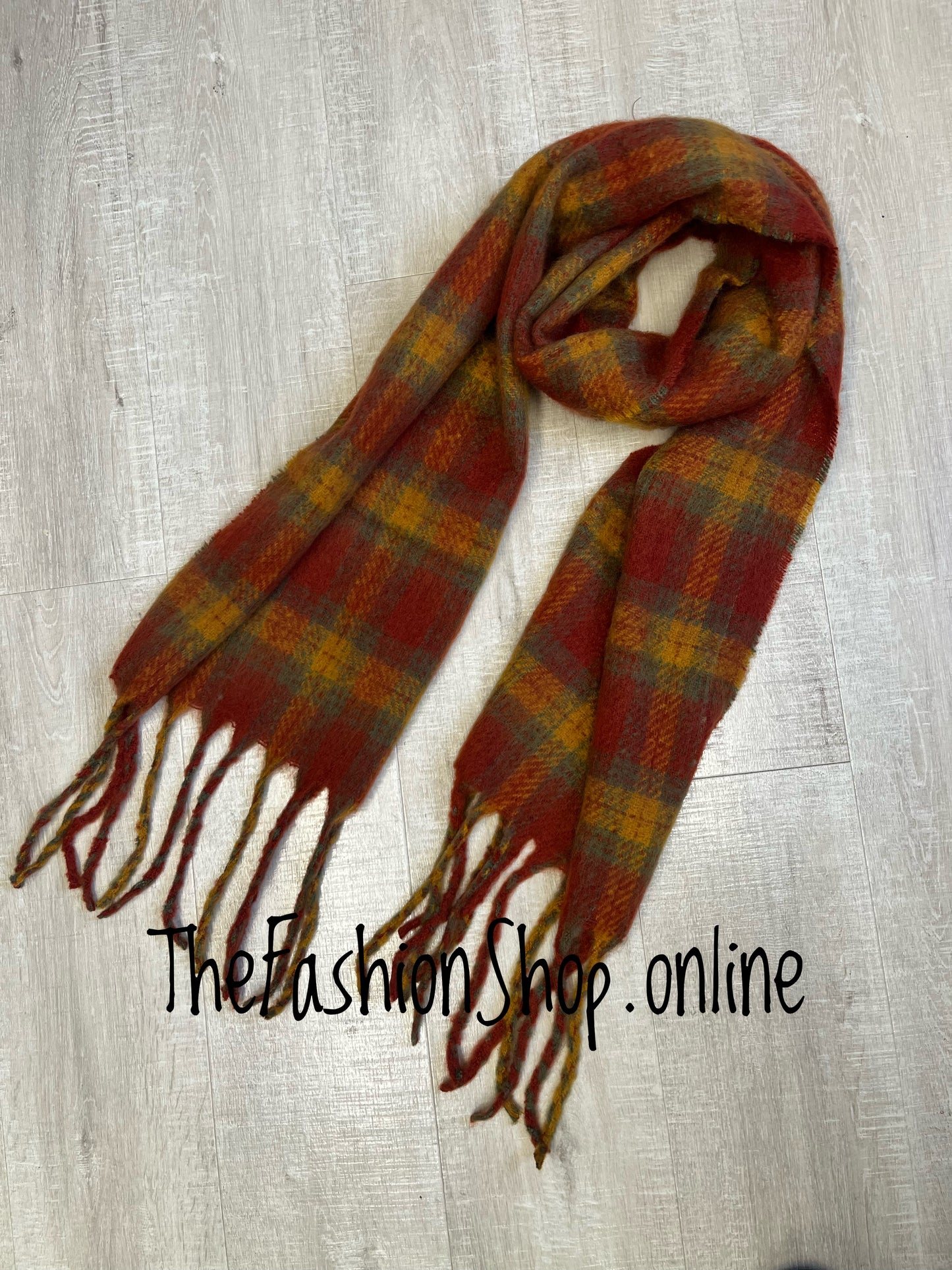 Autumn Shades Tartan Scarf