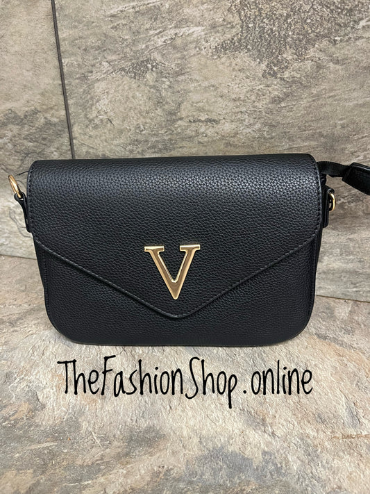Vivian black shoulder bag
