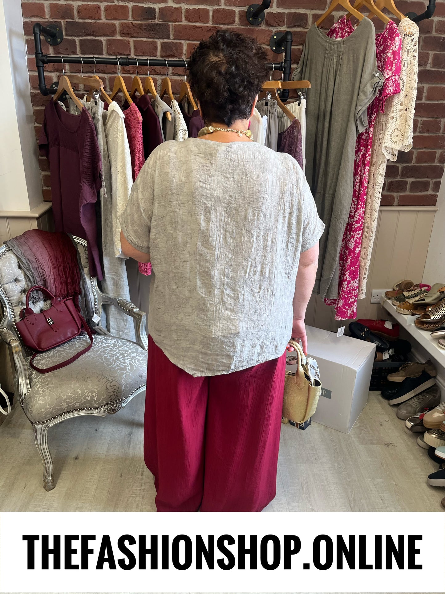 Tammy wine wide leg trousers 10-22