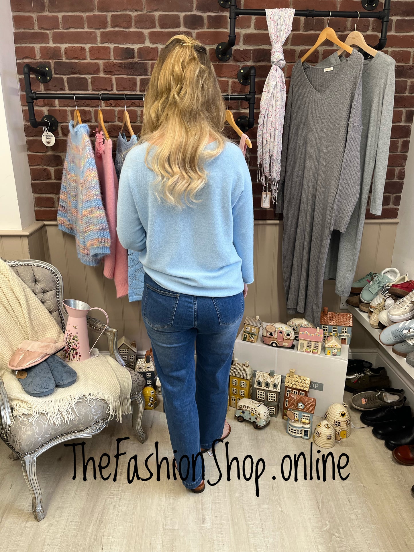 Dina light blue soft jumper 10-16