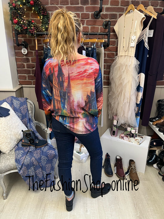 Chloe city sunset knitted jumper 10-16