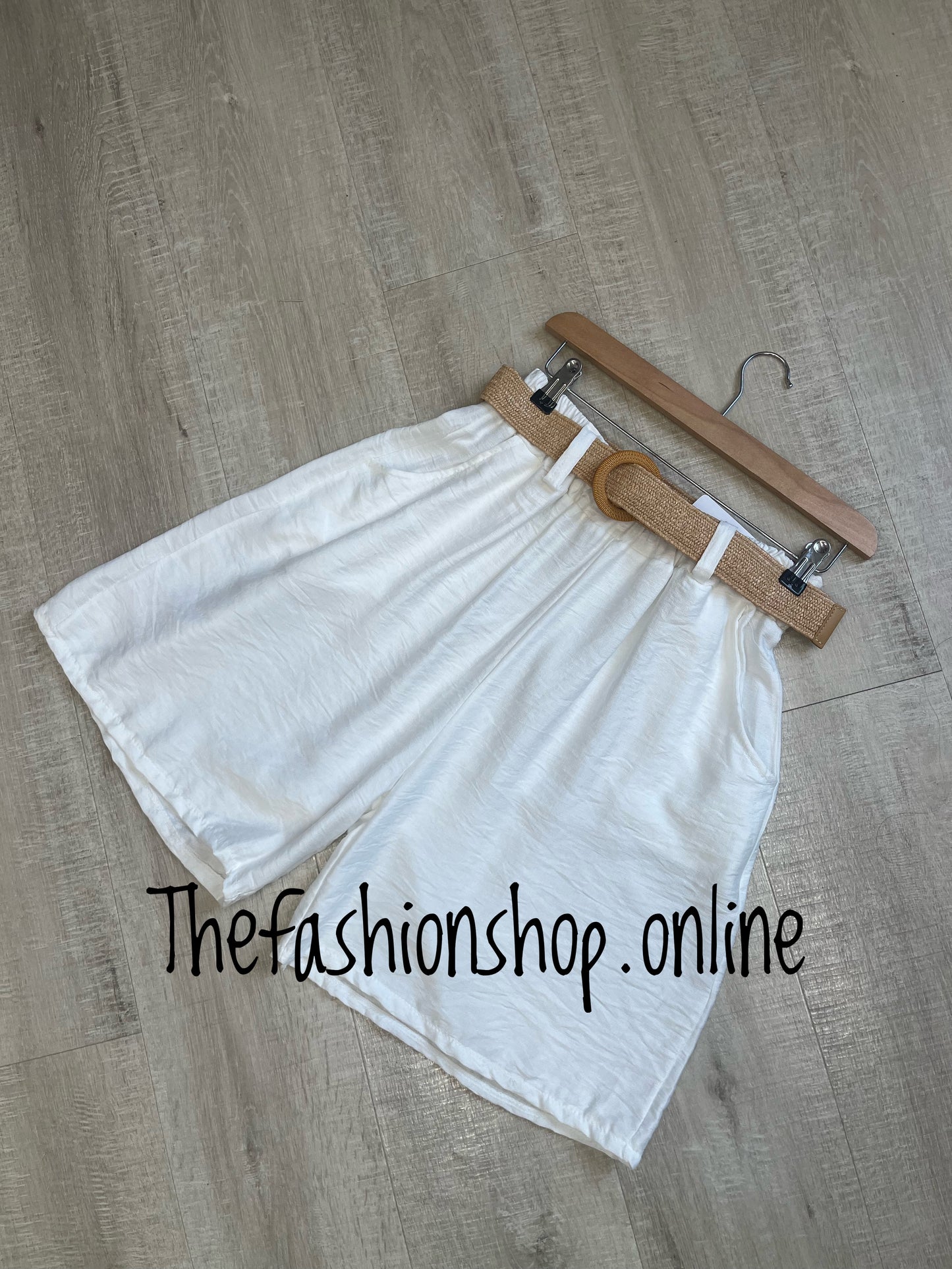 Melissa white shorts with belt 8-14