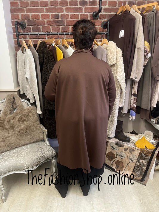 Erin brown waterfall jacket 14-22