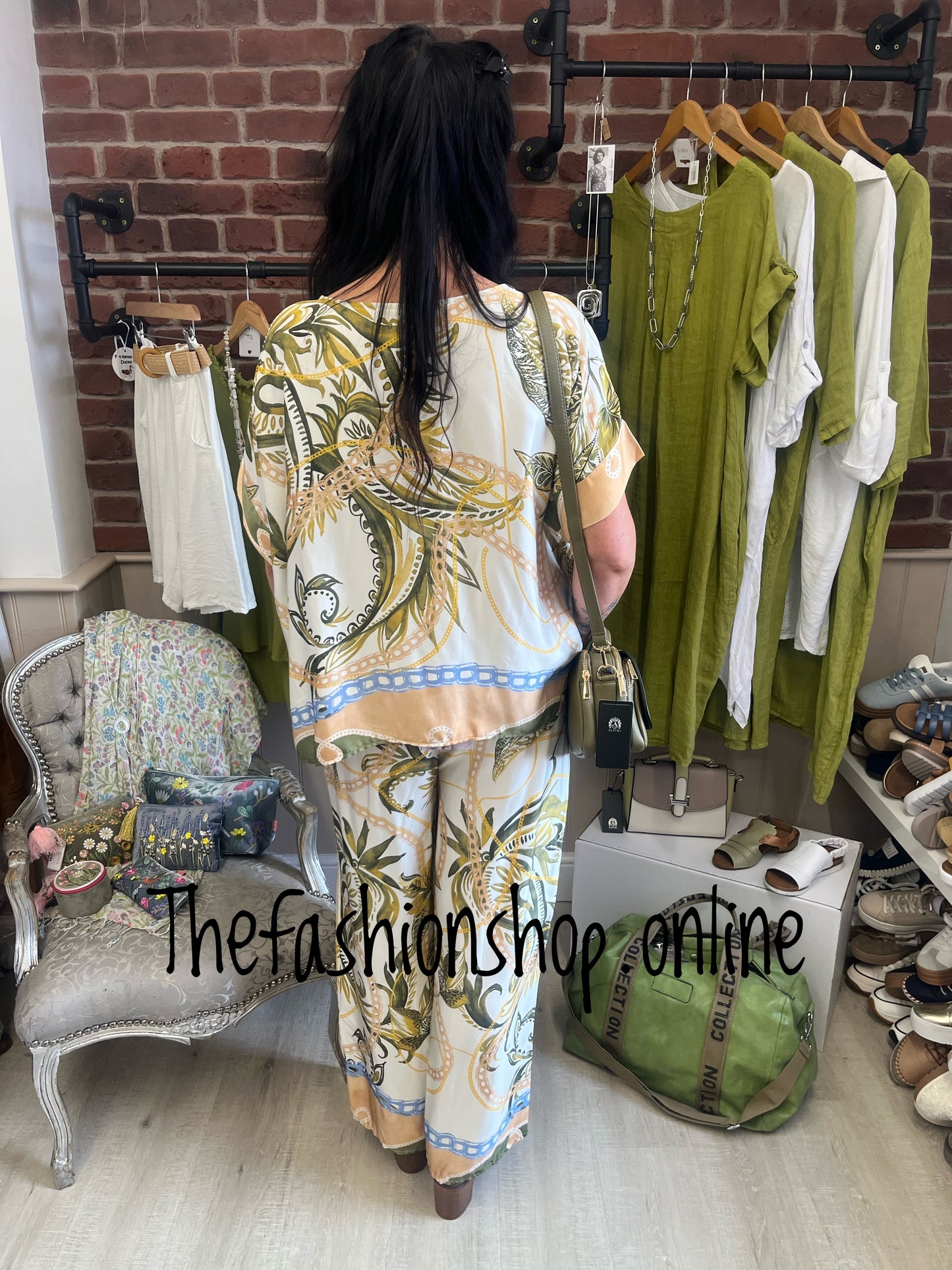 Colette wide leg printed trousers 10-16