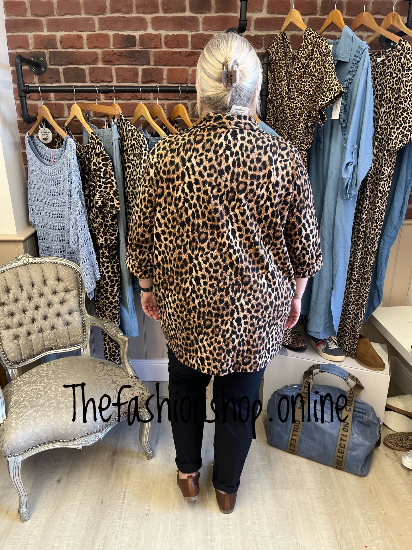 Mandy leopard print jacket 16-24
