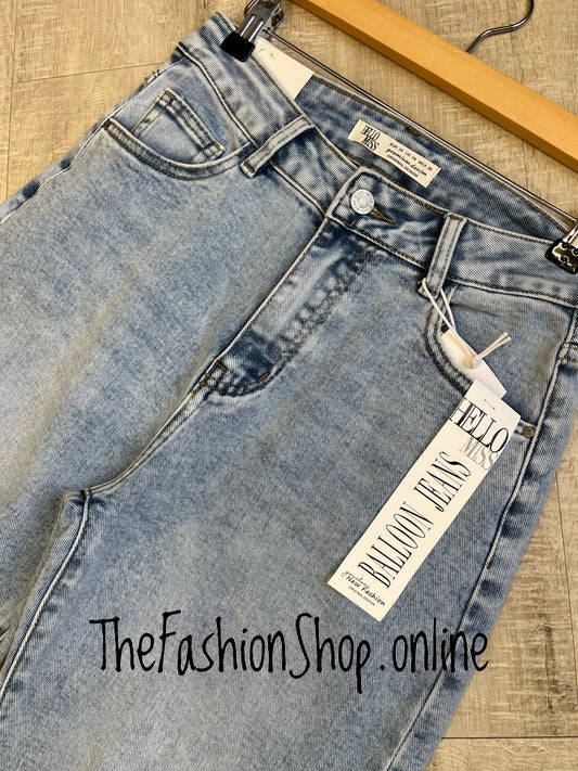 Frankie stonewash balloon jeans sizes 6-14