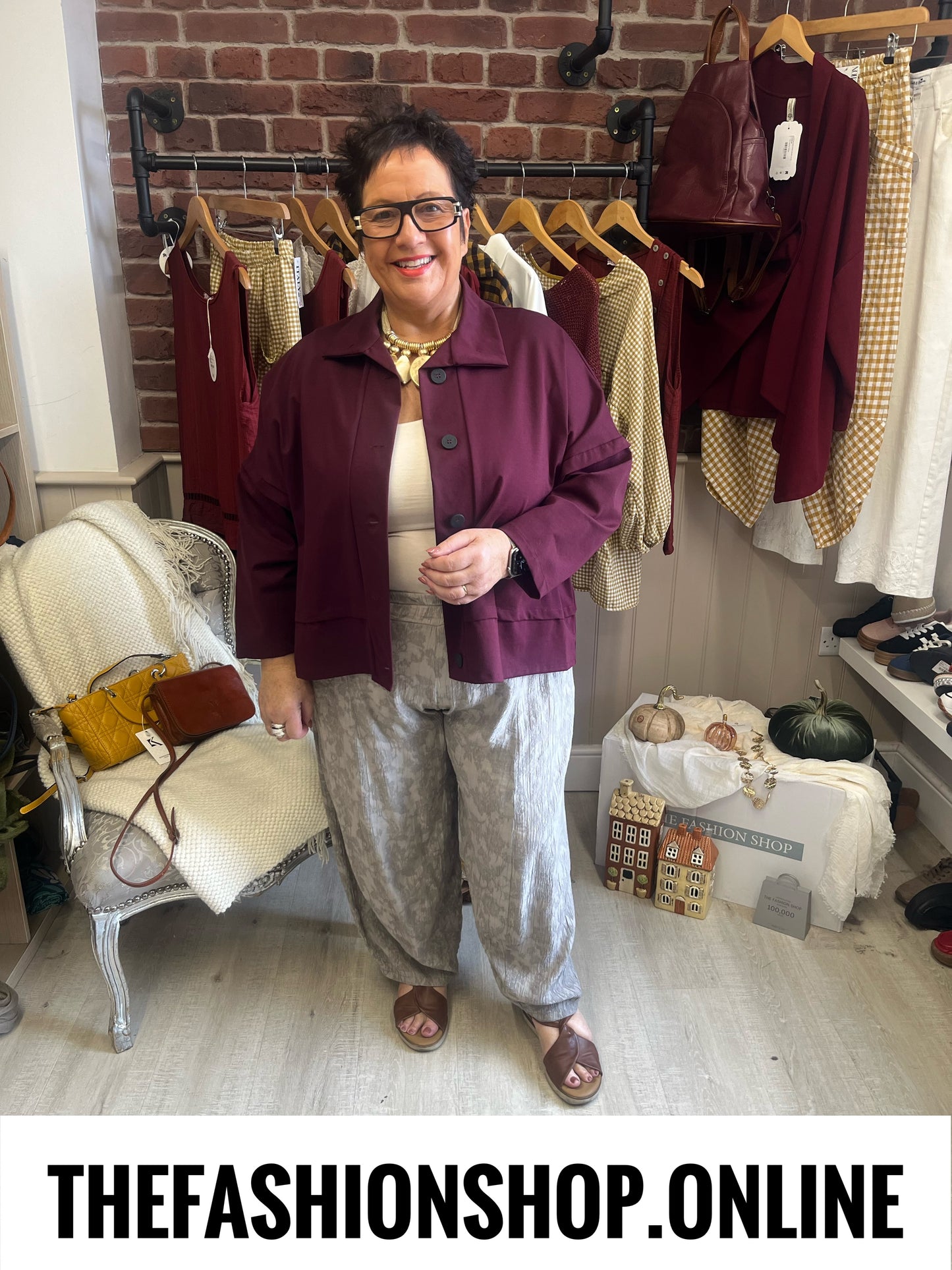 Renee wine jacket 14-20