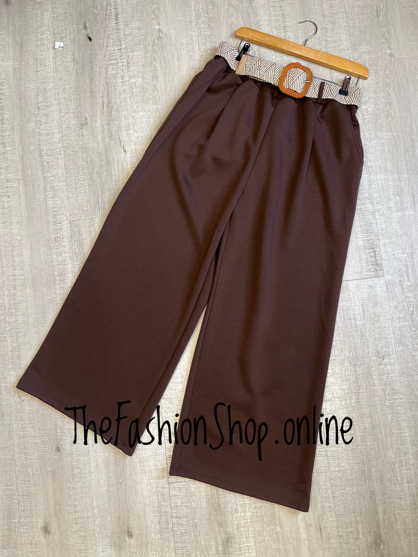 Miranda brown trousers with belt 10-16