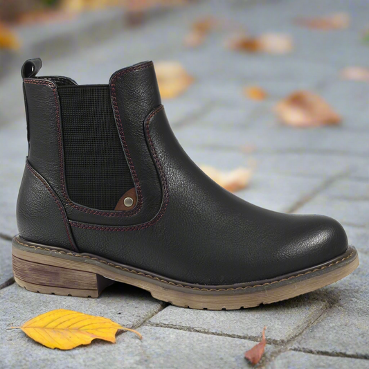 Lunar Roxie II black ankle boot sizes 4-8