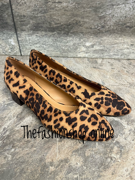 Penny leopard print court shoe sizes 3-8 (36-41)