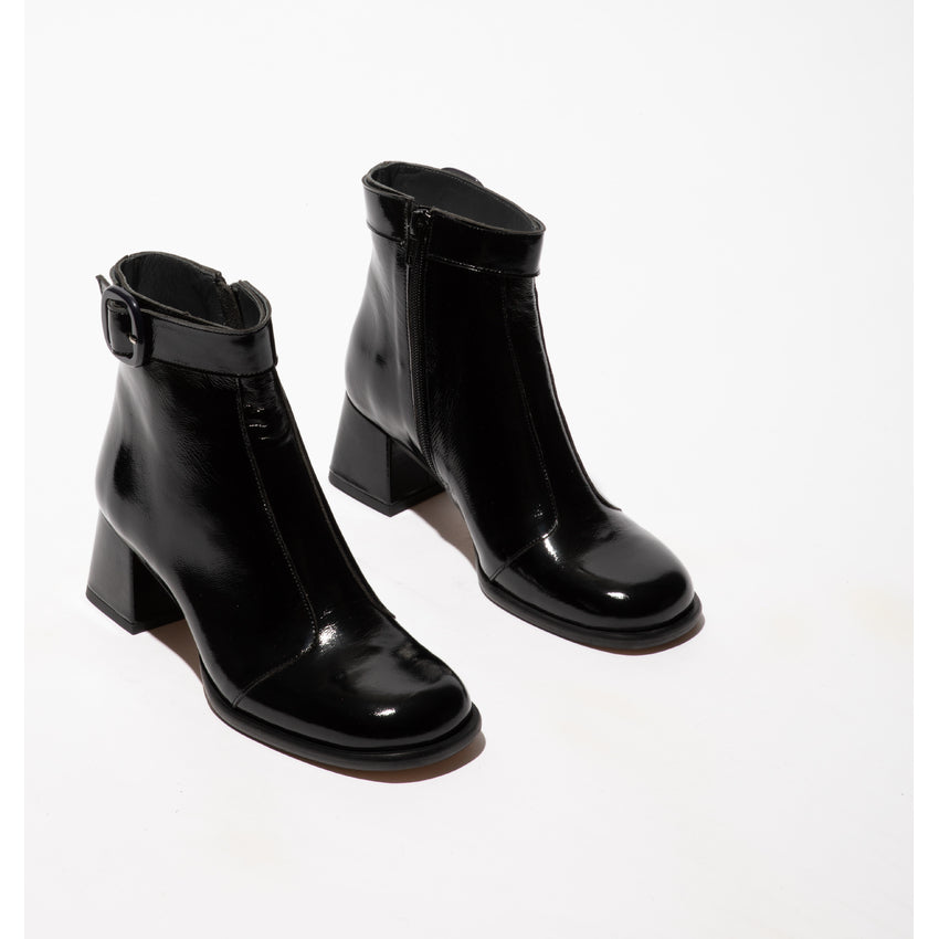 Fly of London black leather Nappalak ankle boots sizes 4-8 (37-41)