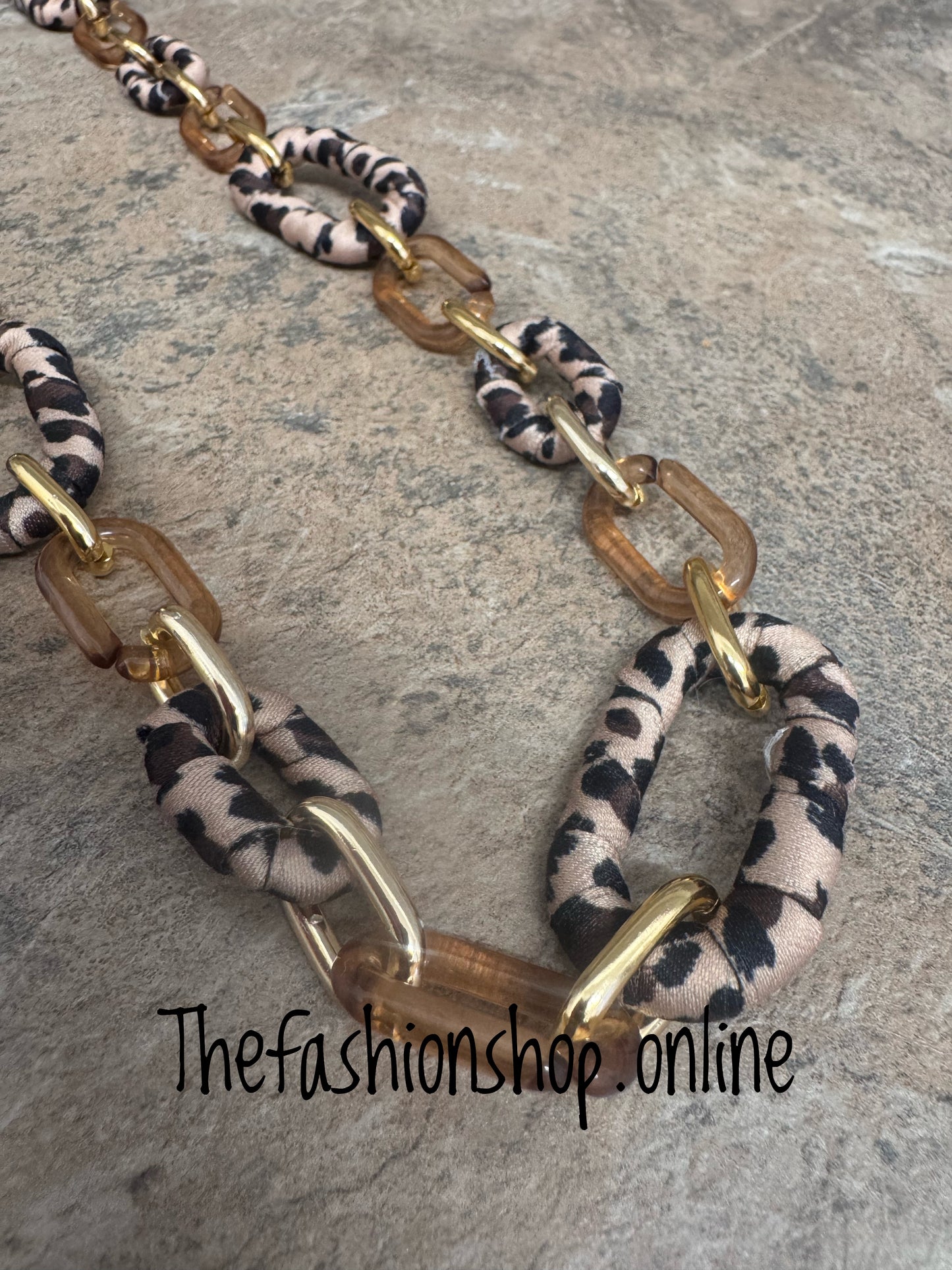 Georgia Chain Animal Print Necklace