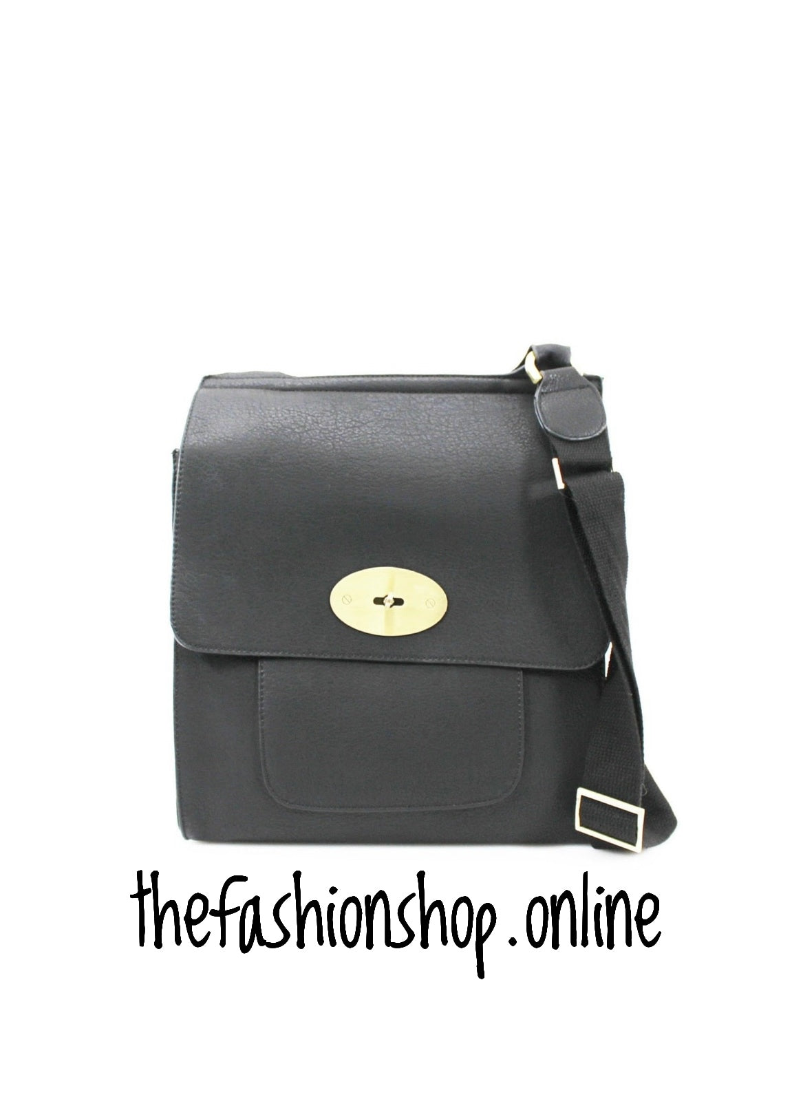Black messenger bag