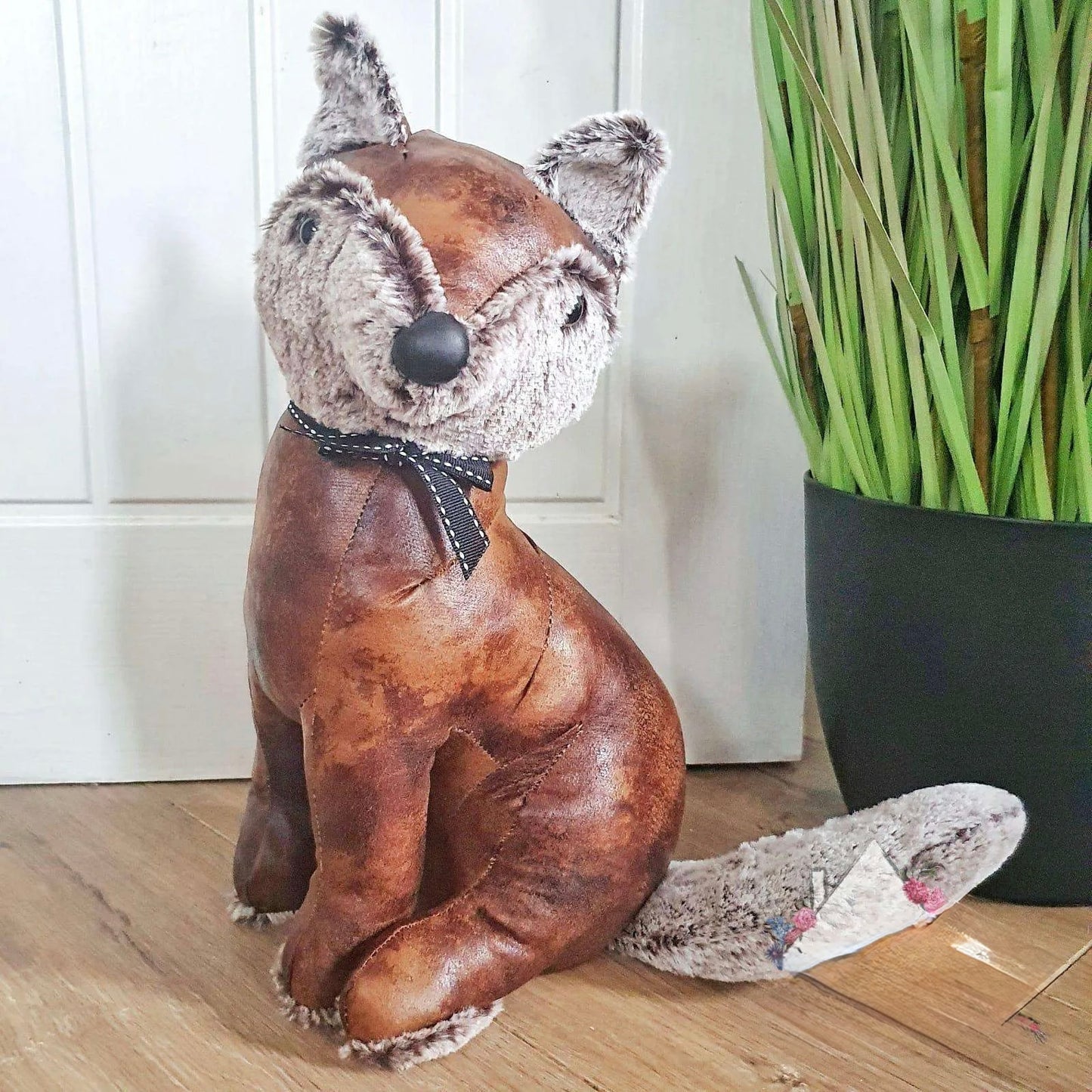 Antique fox door stop