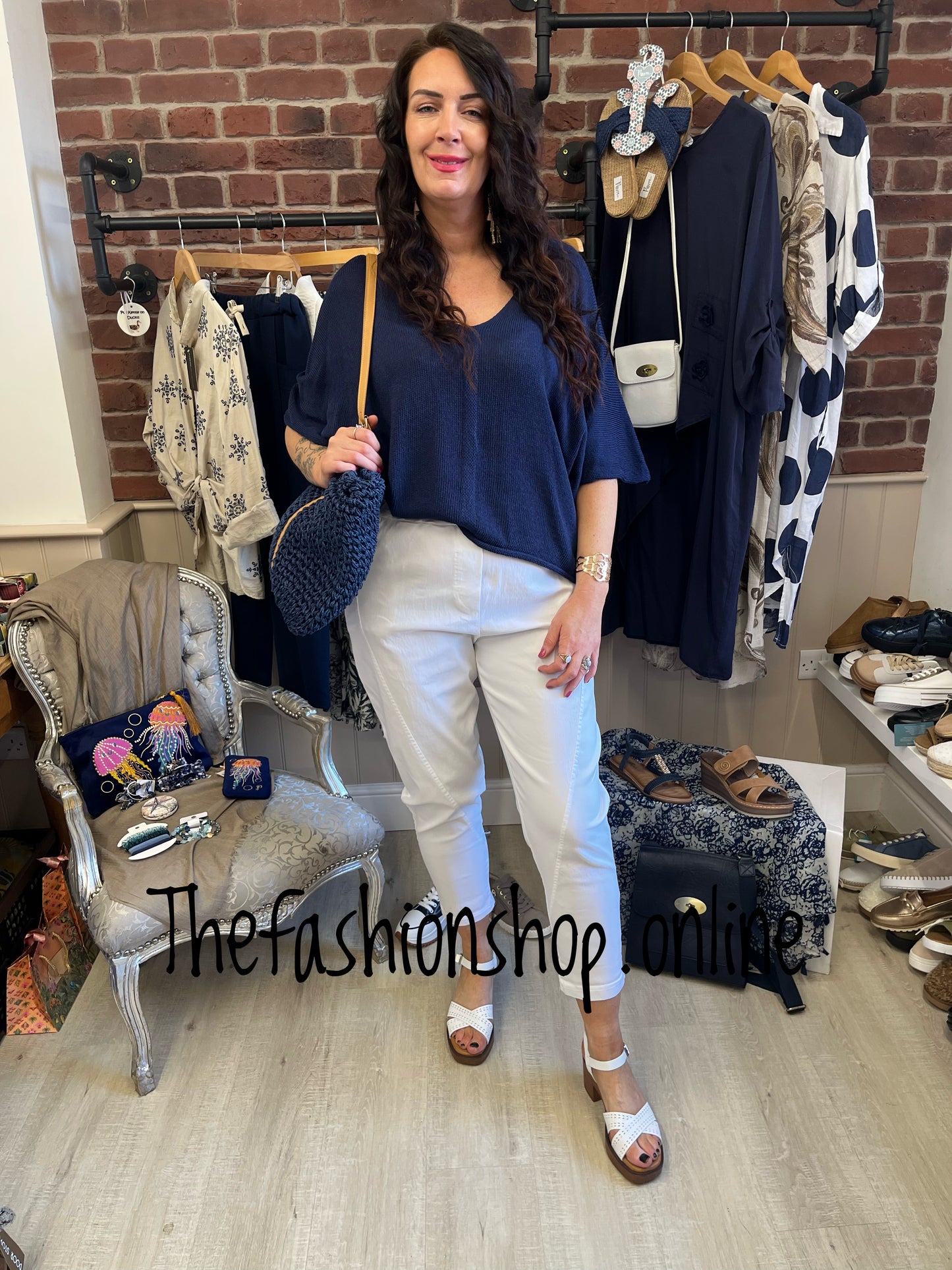 Frankie white trousers 10-16