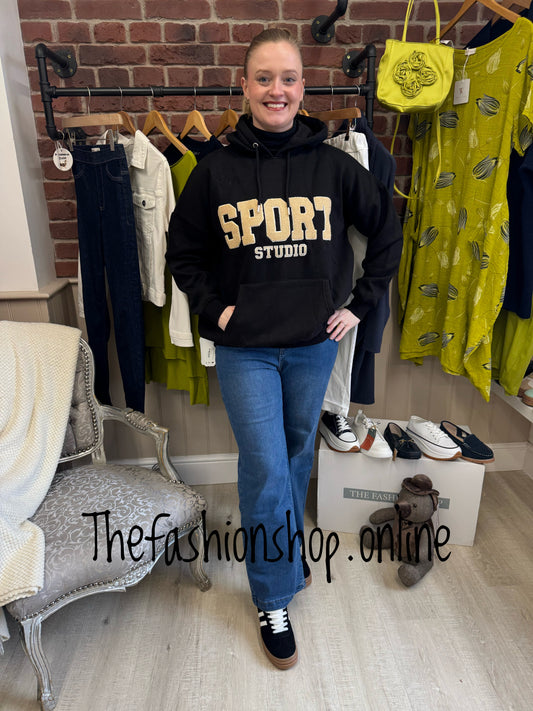 Alice black Sport hooded sweatshirt sizes 8-10, 12-14 and 16-18