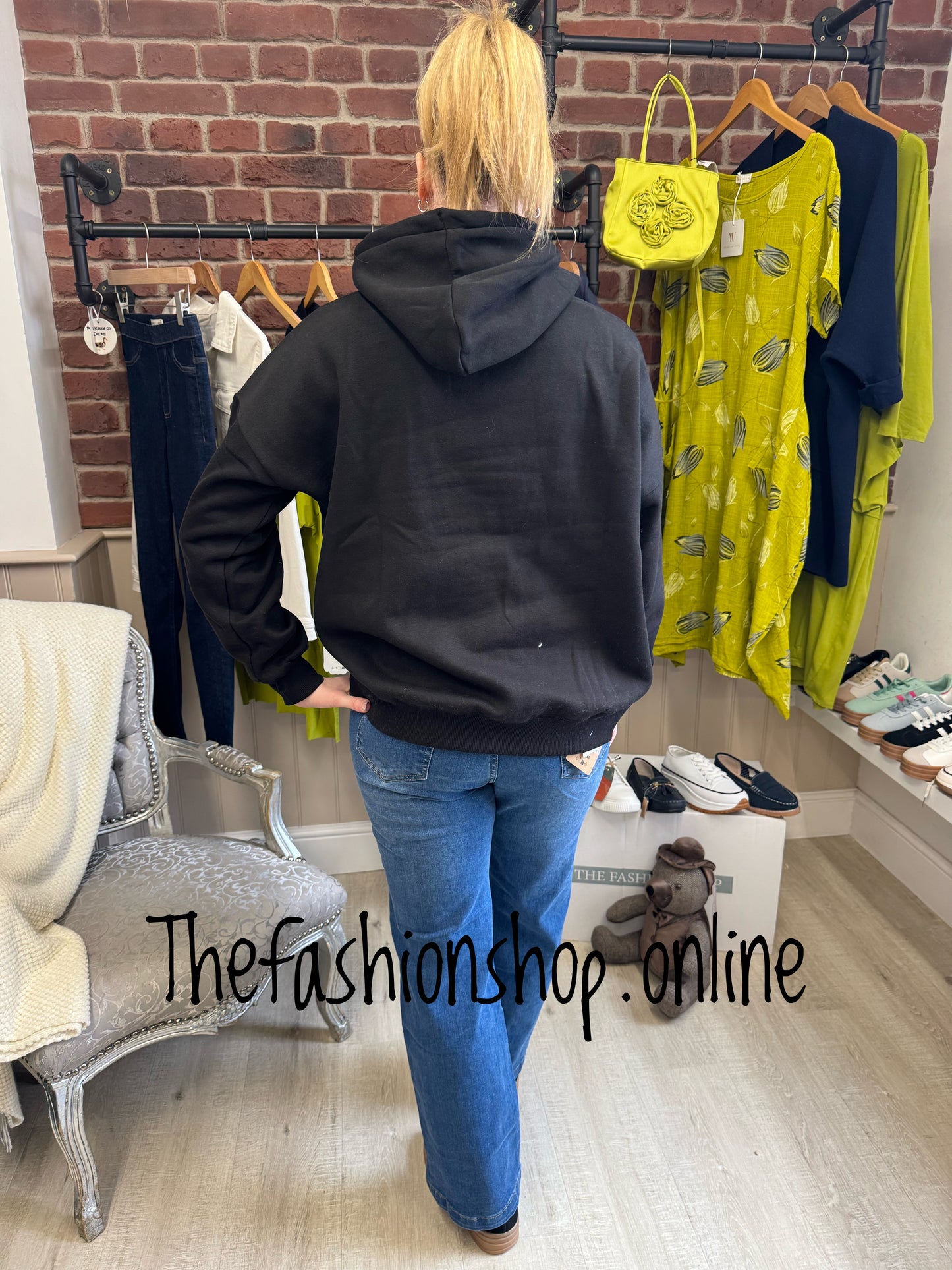 Alice black Sport hooded sweatshirt sizes 8-10, 12-14 and 16-18