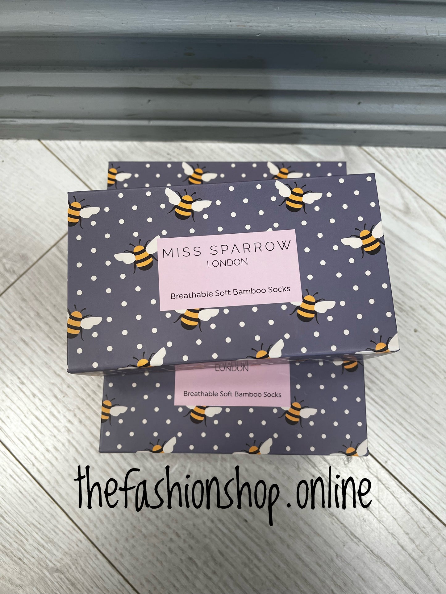 Miss Sparrow Bumble Bee Gift Box Socks