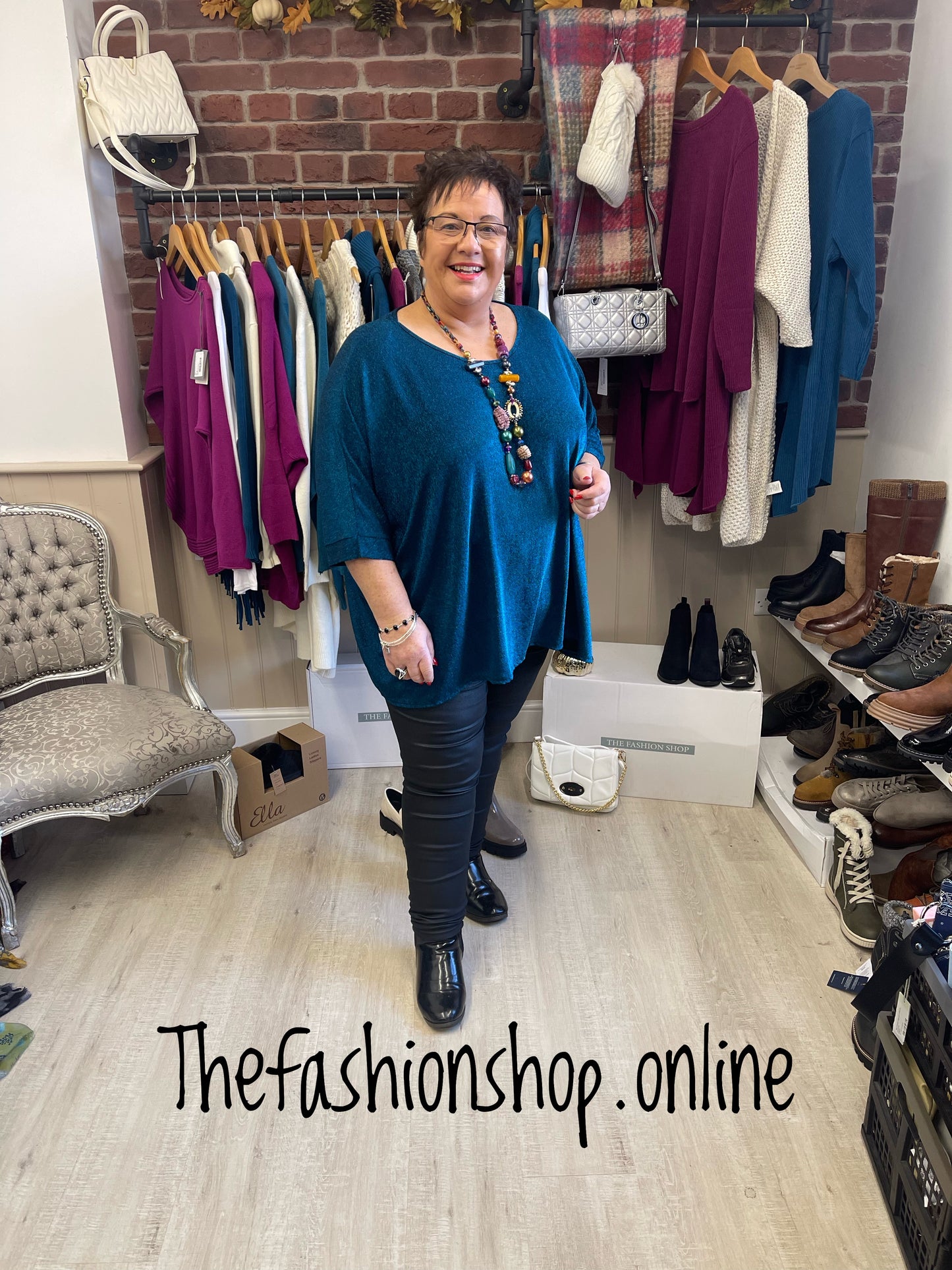 Teal sparkle top 18-26