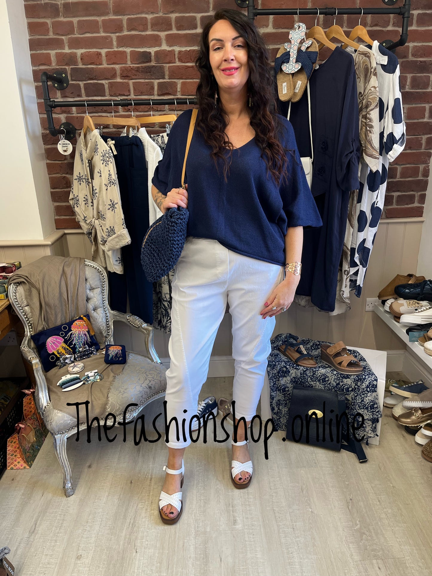Frankie white trousers 10-16