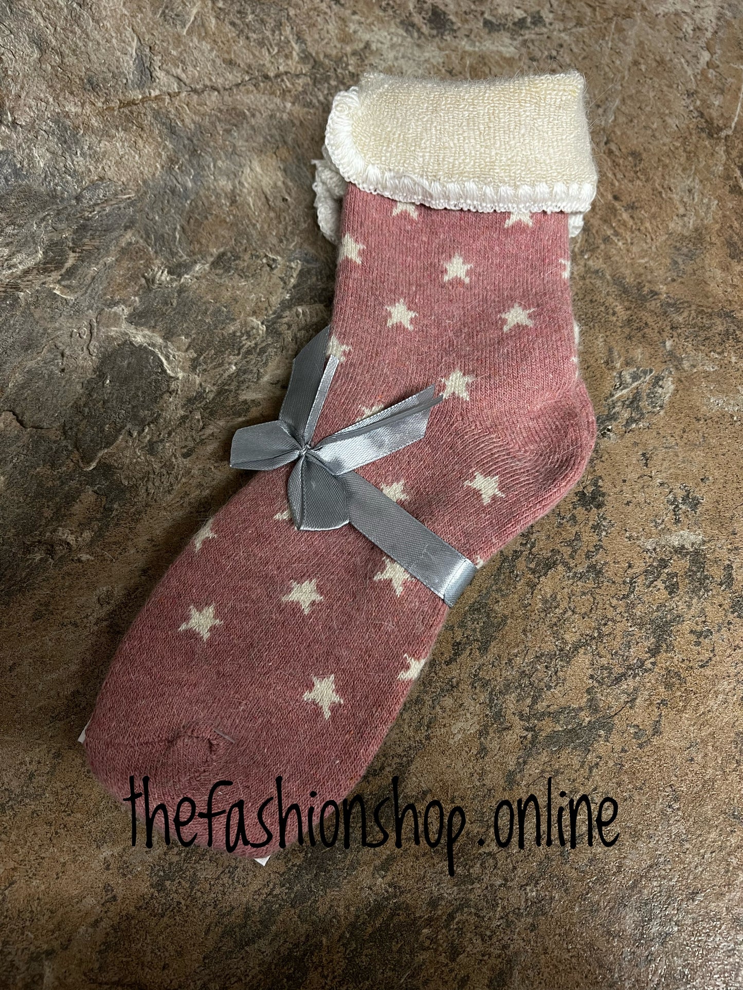 Wool mix star socks sizes 3-7