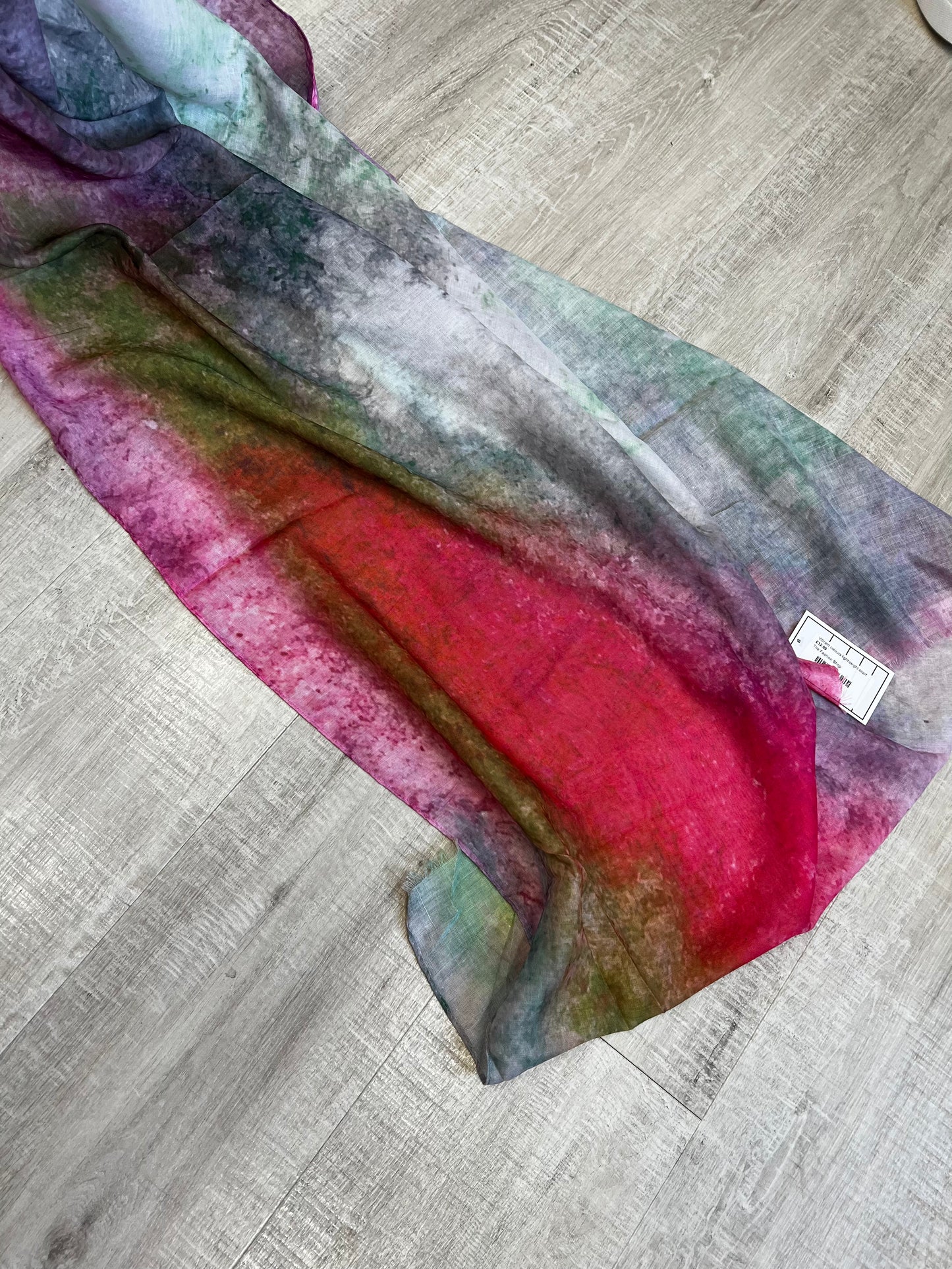 Vibrant colours lightweight scarf