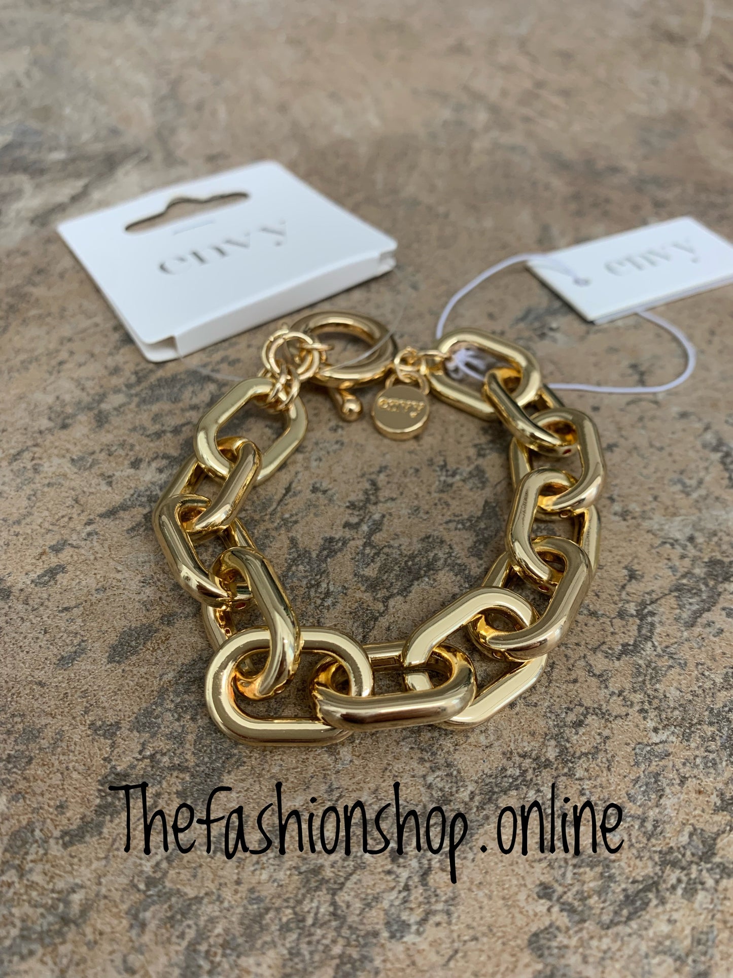 Envy chunky gold chain bracelet
