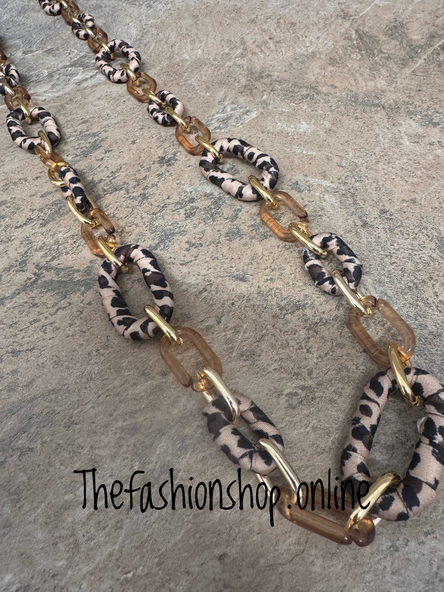 Georgia Chain Animal Print Necklace