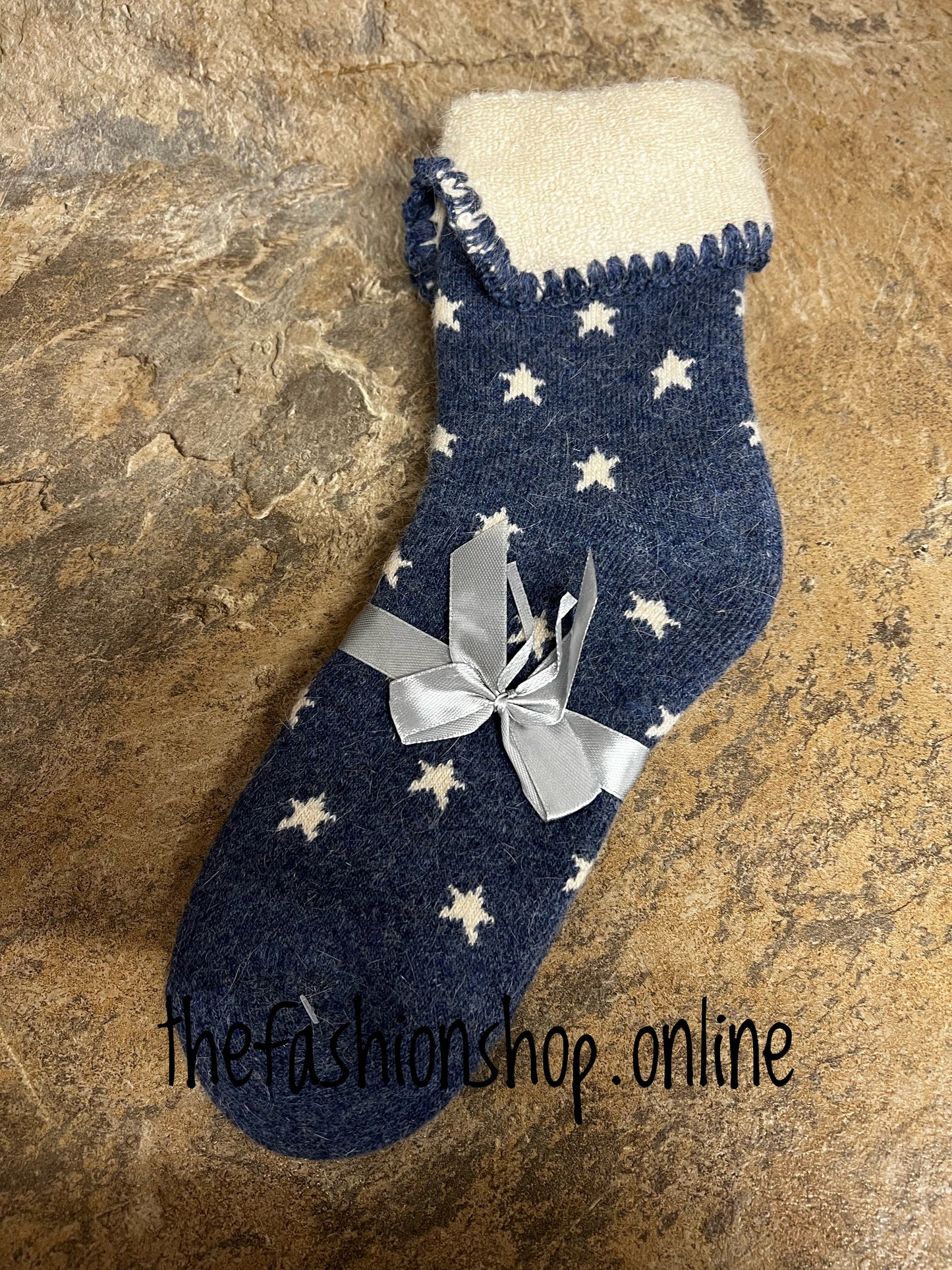 Wool mix star socks sizes 3-7
