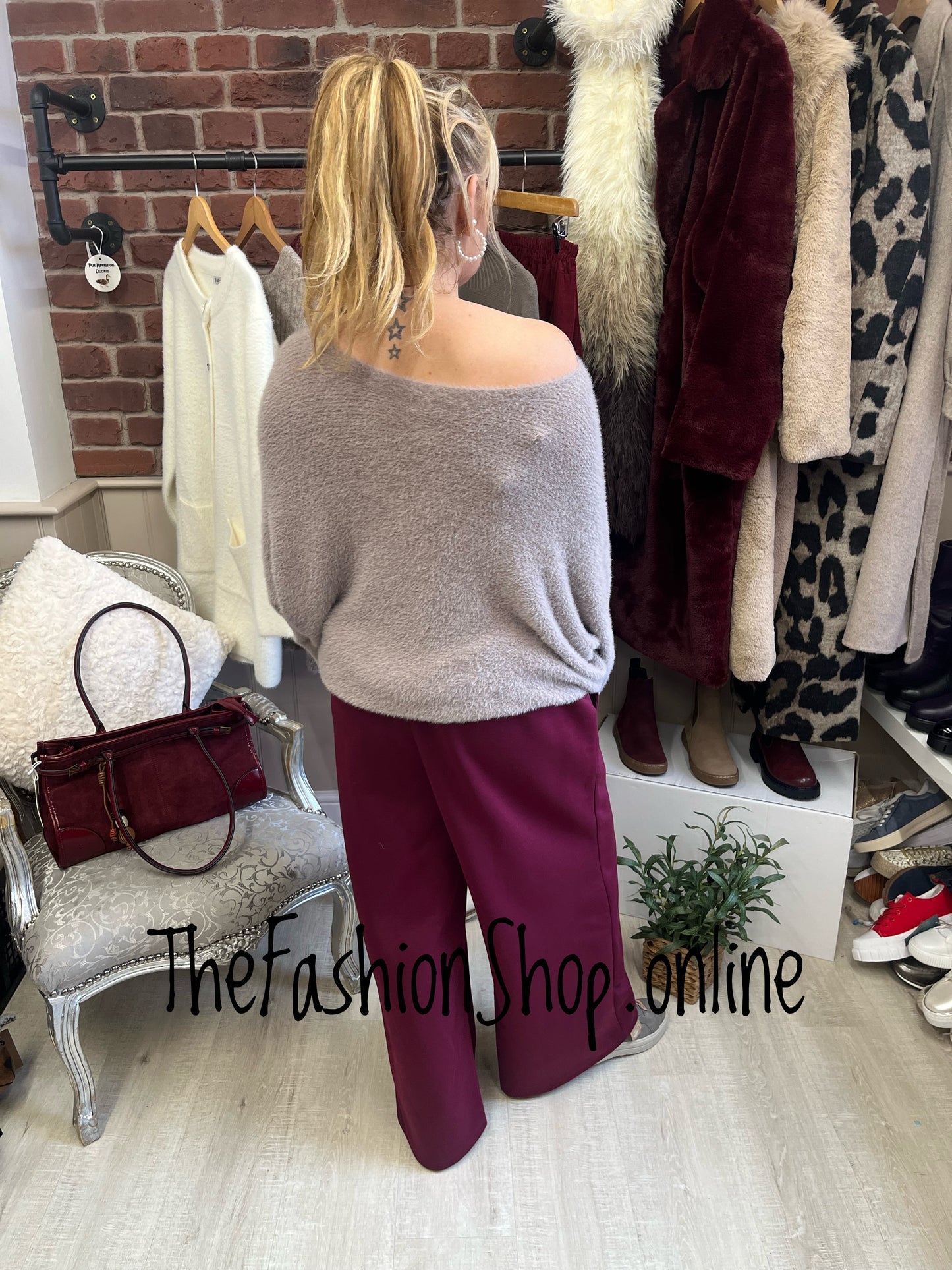 Tasha mocha wool mix jumper 10-16