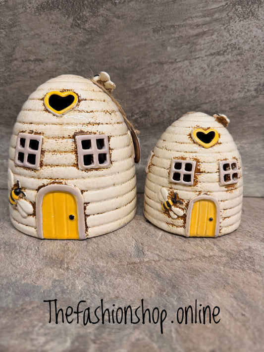 Village Pottery Mini Beehive Cream Tealight