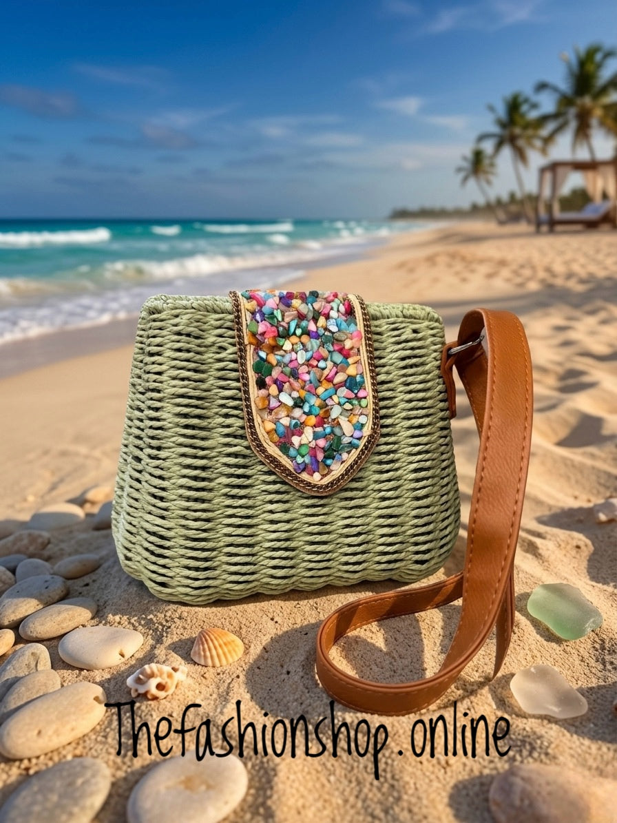 Mosaic Bag in Green