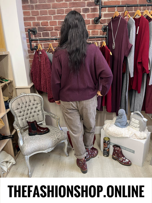 Nellie damson turtle neck jumper 10-20