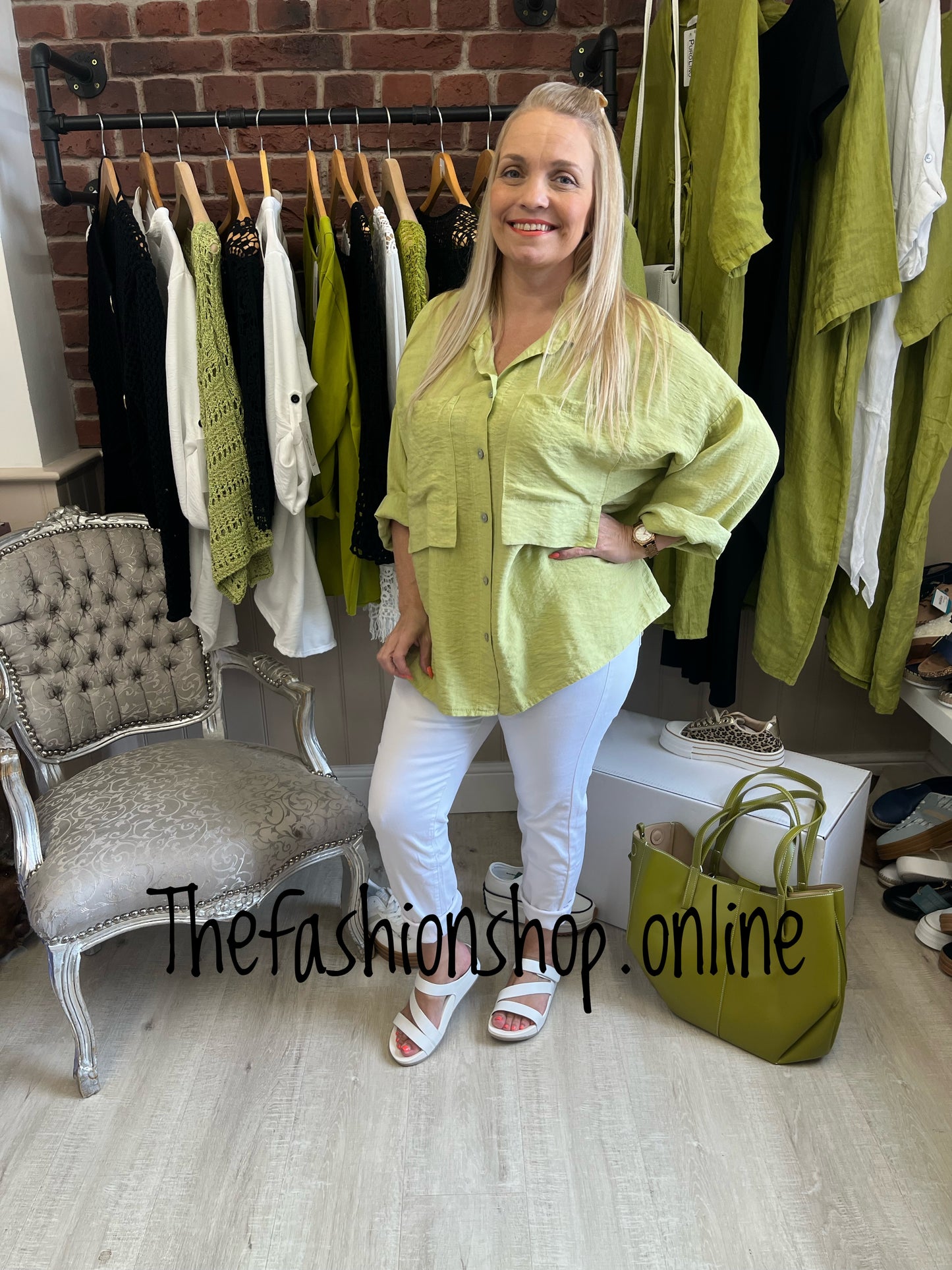 Renee green pocket shirt 12-16