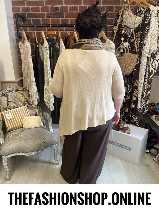 Ziggy beige tassel jumper 14-22