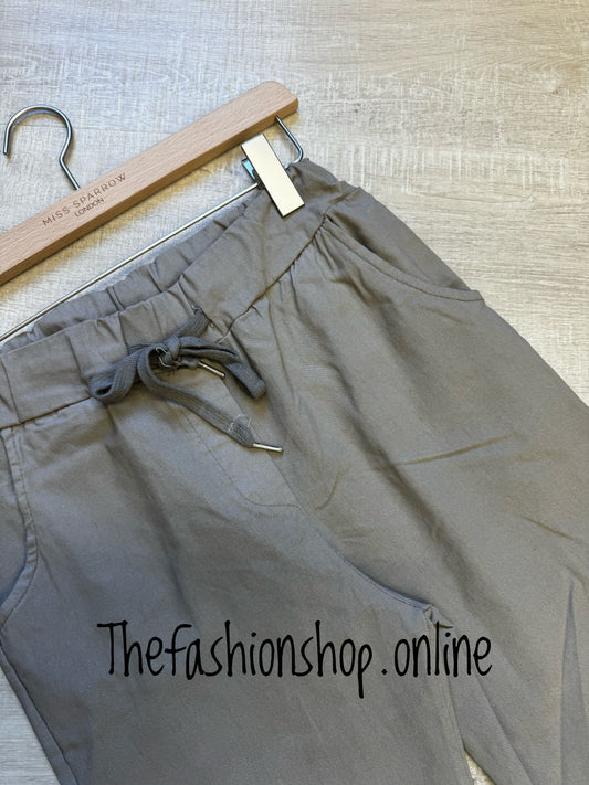 Mocha smooth super stretchy trousers (reg) 10-16
