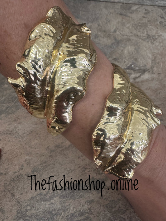 Grecian Gold Leaves Bracelet