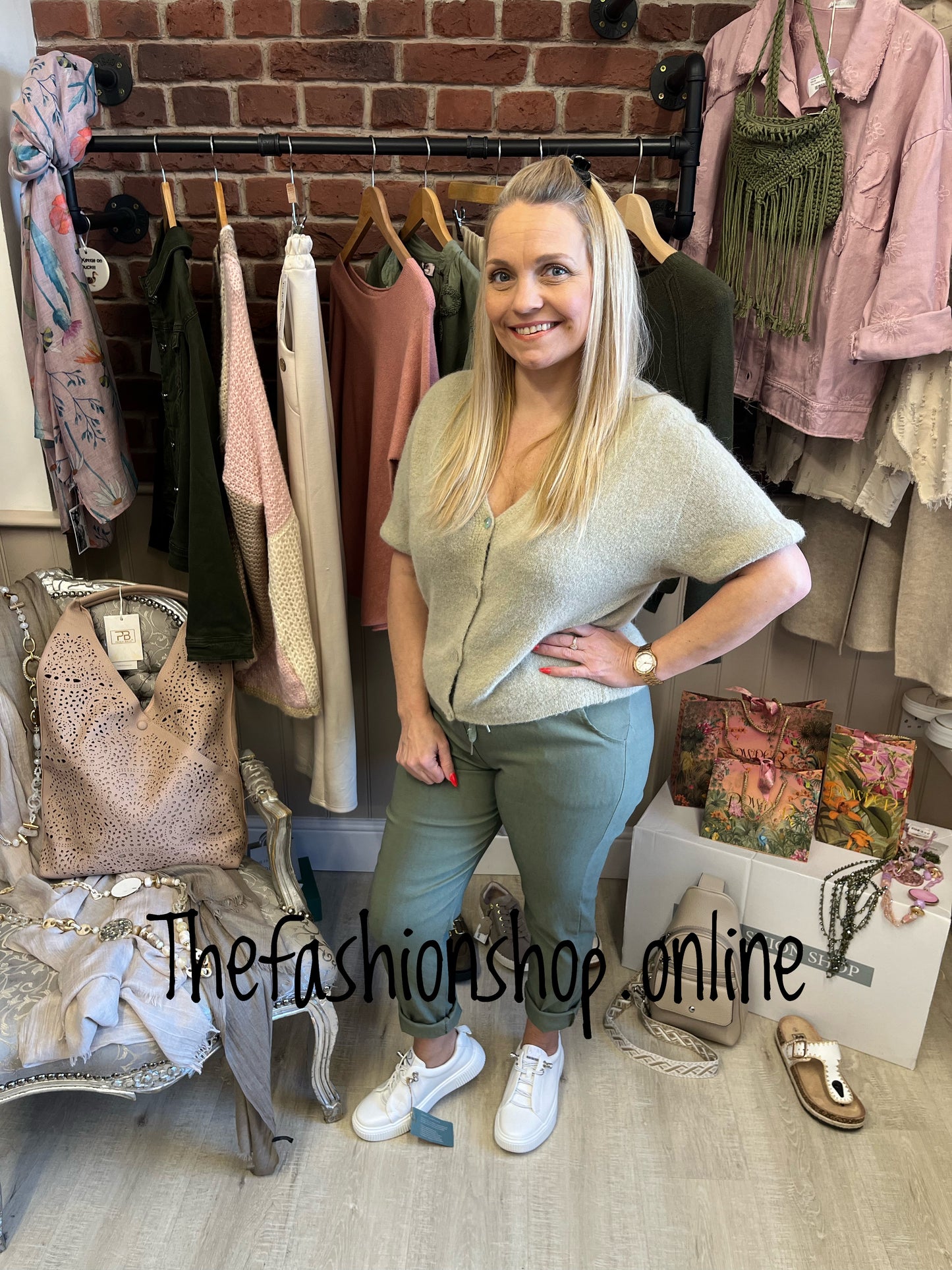 Tessa taupe wool mix cardigan 8-12