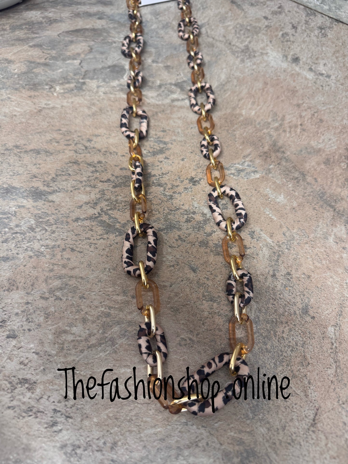 Georgia Chain Animal Print Necklace