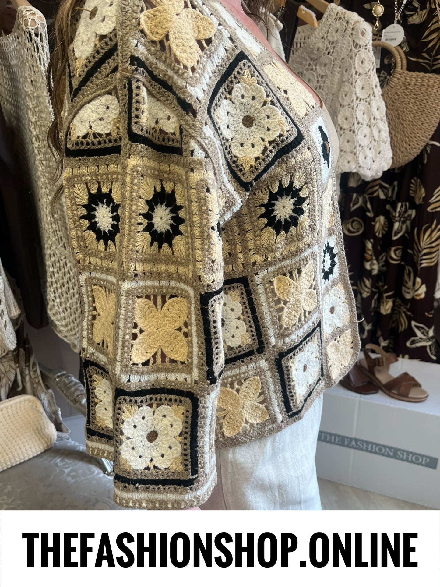 Carrie patterned crochet cardigan 8-16
