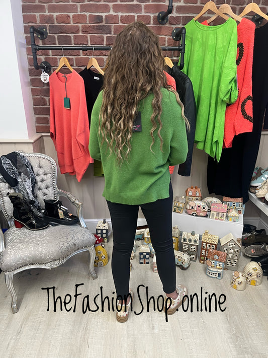 Erika green high low jumper 8-14