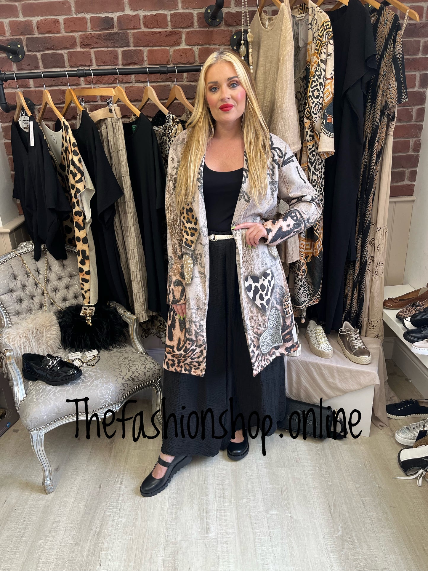 Carmen graffiti heart duster jacket 8-18