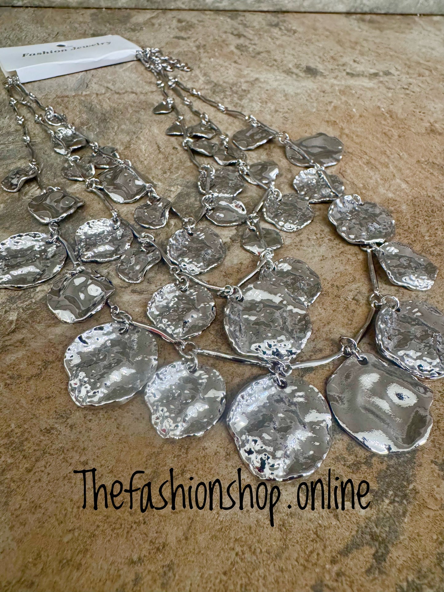 Silver Shakira 3 Necklace