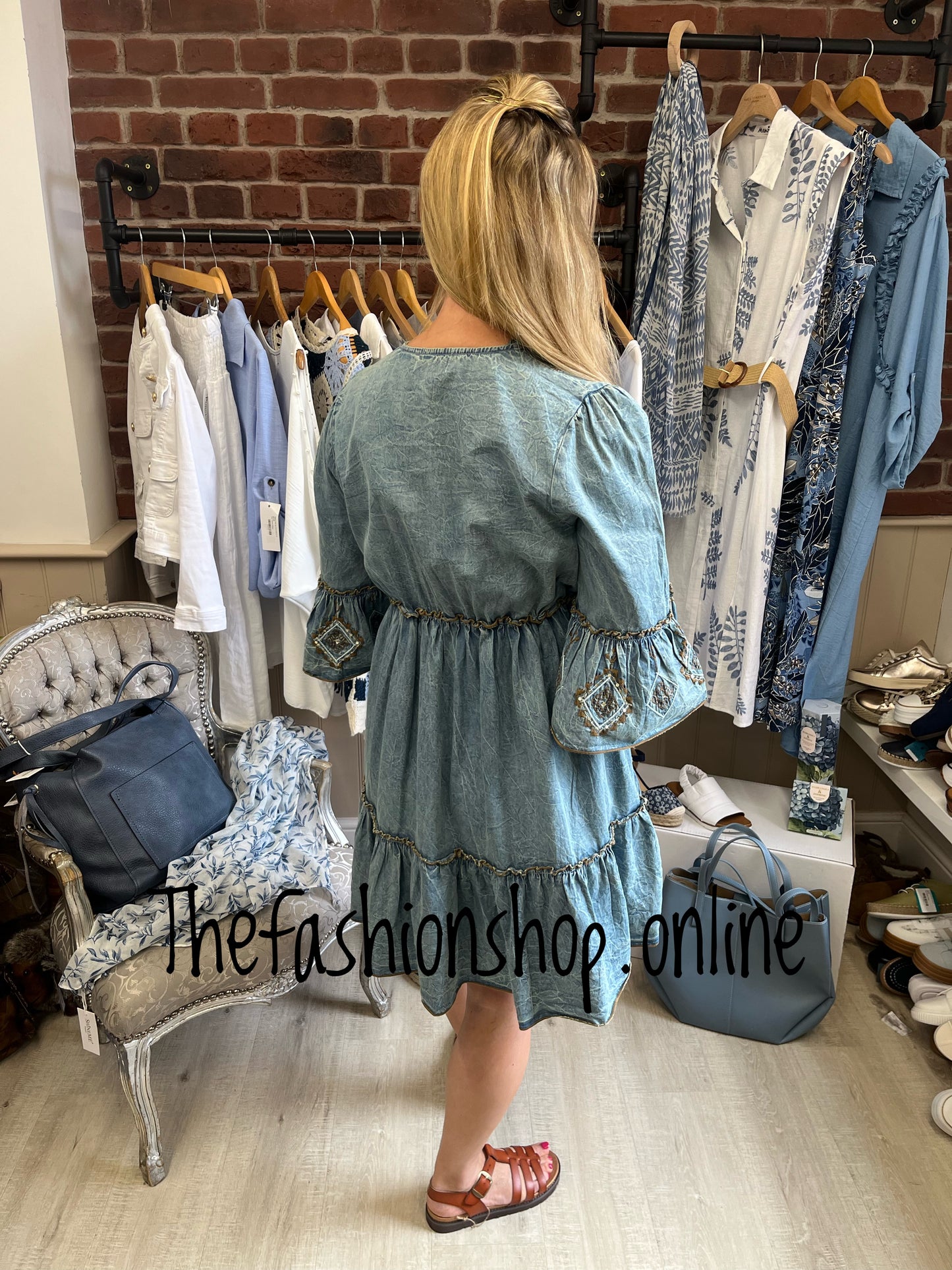 Sarina denim boho tassel dress sizes 10, 12 and 14